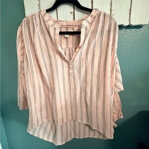 Treasure & Bond Pink Striped Blouse